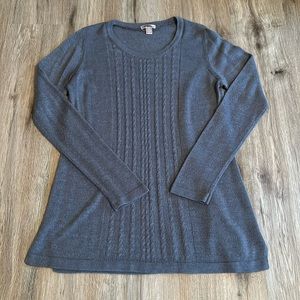 White Stag Charcoal Gray Heather Sweater Size XL (16-18)